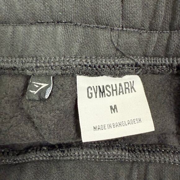 Gymshark Black Crest Joggers Sweatpants Size M - Picture 6 of 8